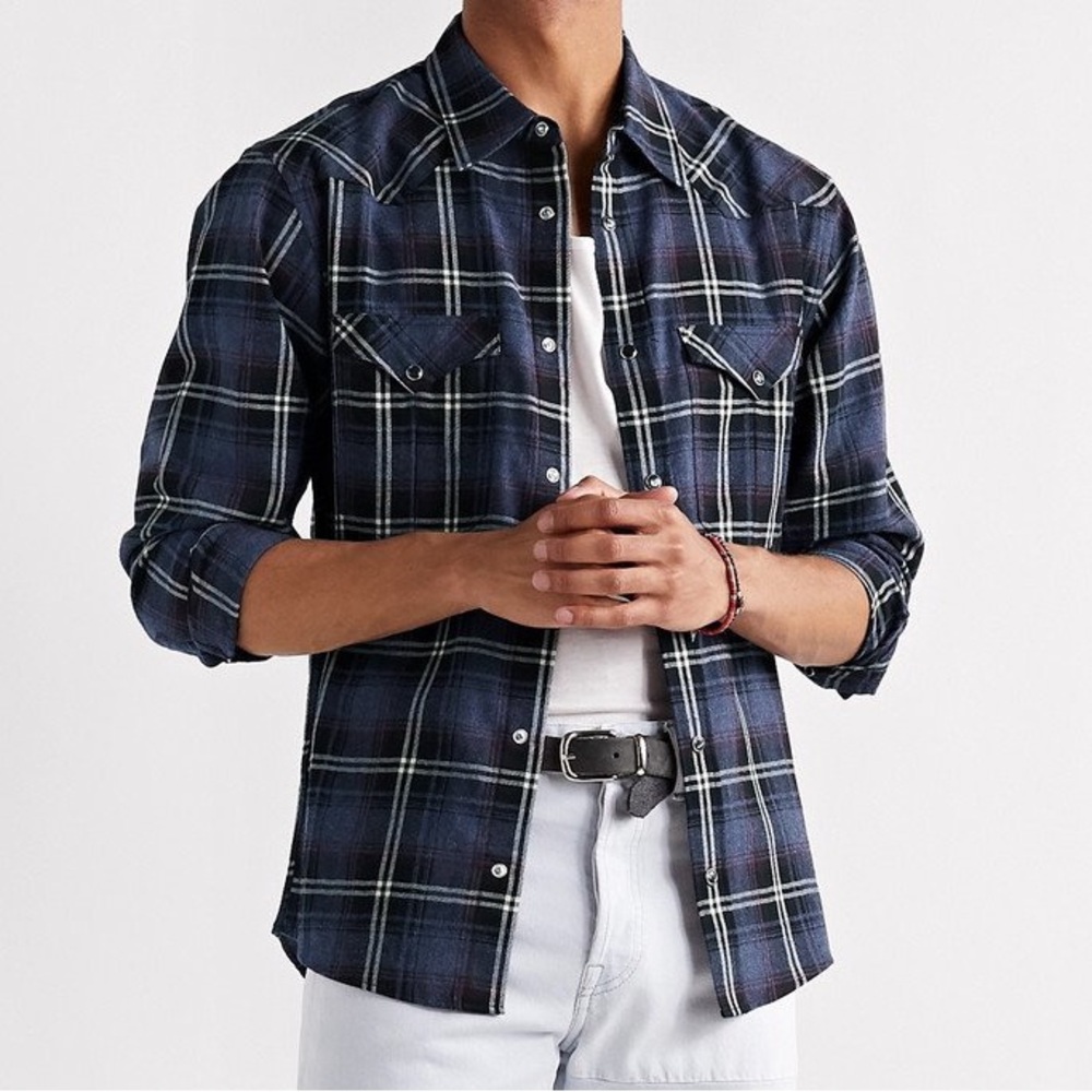 Isabel Marant “Pitt” Plaid Flannel